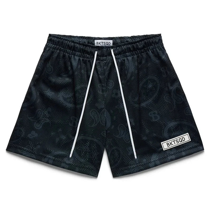 BKTSQD Men's Casual Sports shorts men mesh quick-dry Training fitness basketball beach pants men summer New loose running shorts