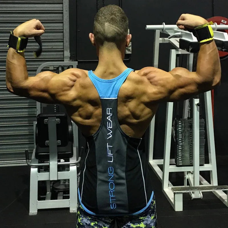 Mens Bodybuilding Tank top Gyms Fitness sleeveless shirt New Male Cotton clothing Fashion Singlet vest Undershirt Hombre