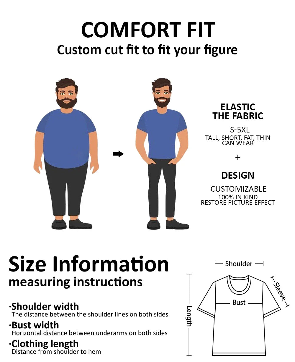 Outdoor Men's T-shirt Summer Round Neck Short Sleeve Top Stripe Print Street Loose T-Shirt Male Oversized Clothing