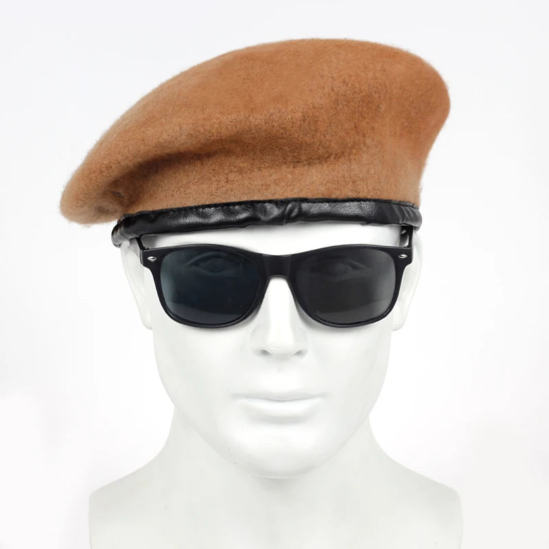 Unisex Solid Color Beret Men Women Painters Hats Autumn Winter Warm Berets Flat Caps