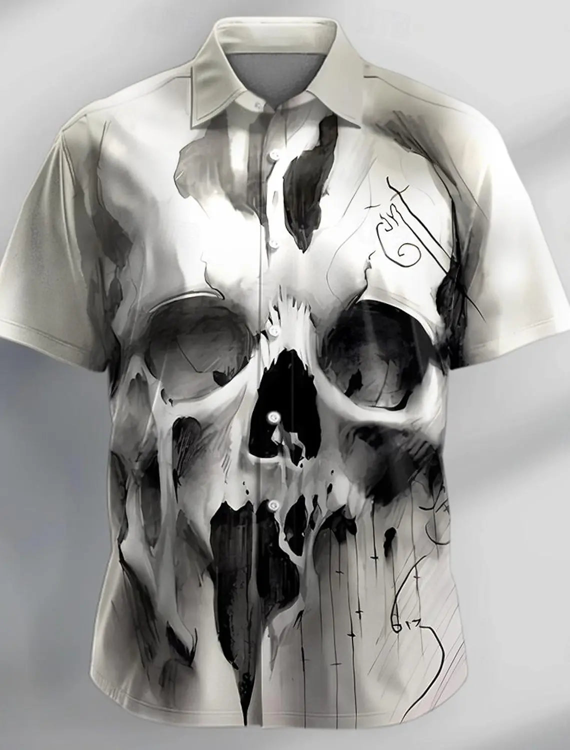 Men's Long Sleeve Shirt Floral V Neck Outdoor Street Long Sleeve Printed Clothing Fashion Streetwear Designer Casual