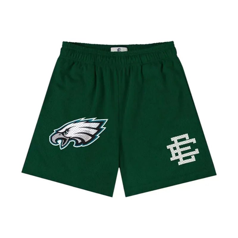 2025 New Summer EE ERIC EMANUEL Basic Mesh Short Classic Floral Printed Gym Shorts Men's Basketball Sports Casual