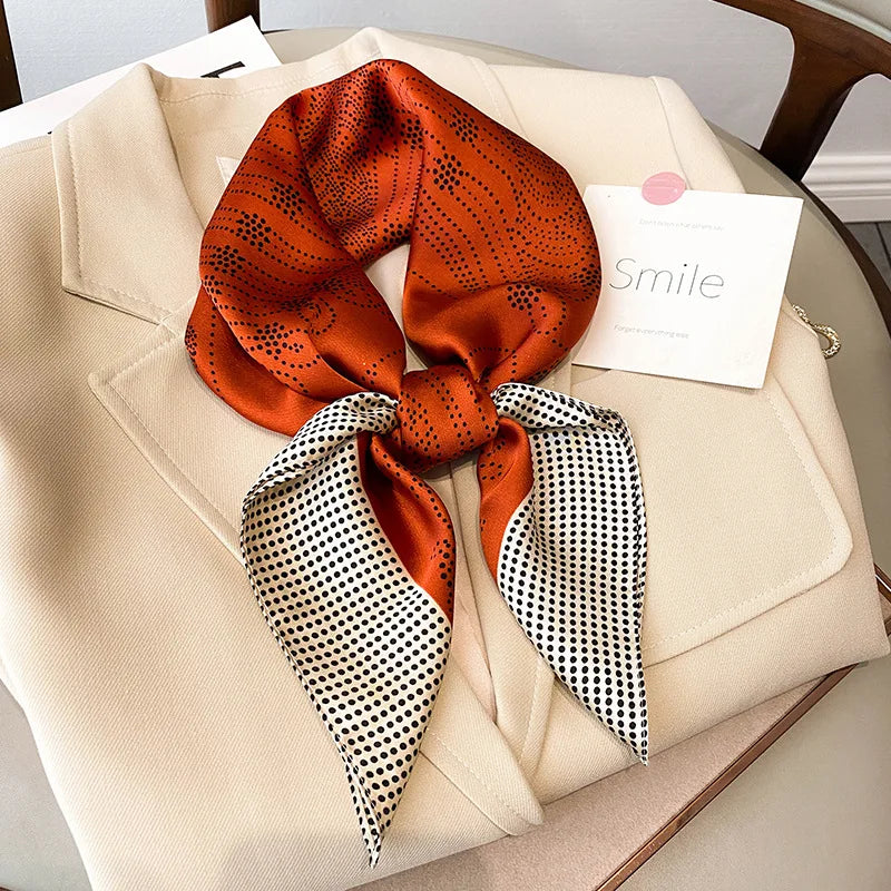 Scarf Women Silk Satin Scarf for Women Neckerchief luxury Scarf Foulard Women Bandana Silk Scarves Laven Official Store WJ002