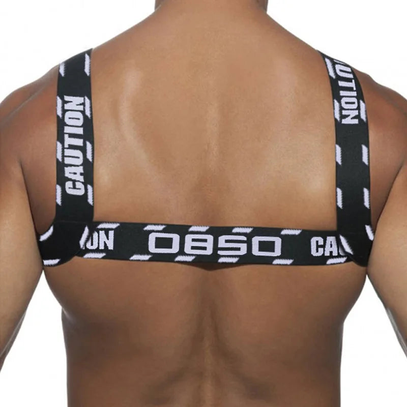 Men's Shoulder Straps Chest Bodybuilding Muscle Straps Party Trend, Stretch, Decorative Shoulder Straps