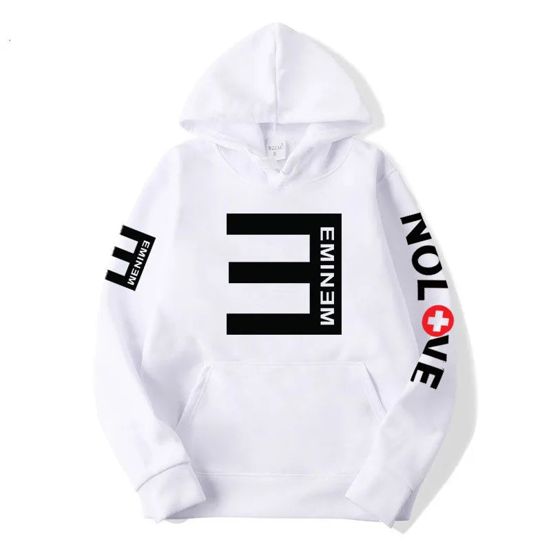 Rapper Eminem Music Album Hoodies World Tour Gift for Fan Graphic Hoodie Men Women Hip Hop Style Oversized Sweatshirt Streetwear