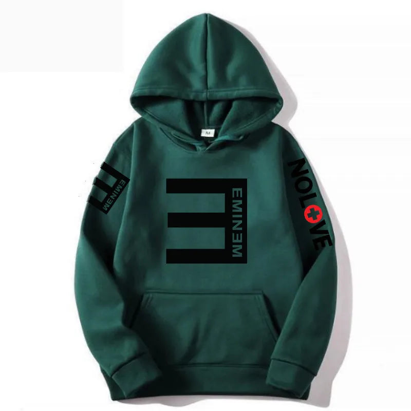 Rapper Eminem Music Album Hoodies World Tour Gift for Fan Graphic Hoodie Men Women Hip Hop Style Oversized Sweatshirt Streetwear