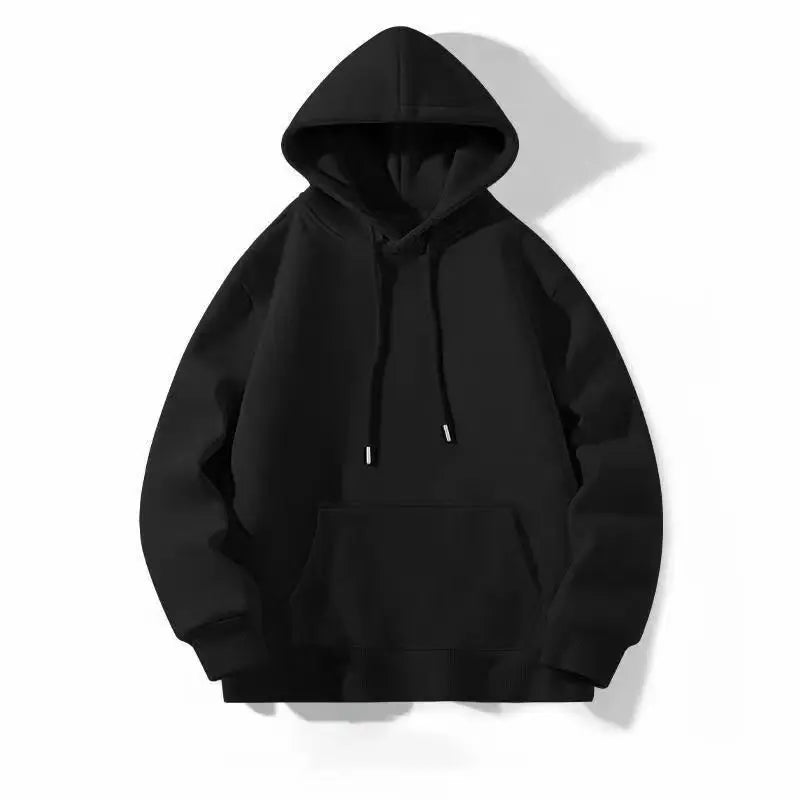 American Hot Dark Gothic Line Pattern Three-dimensional Hollow Design Black Hoodie Men Loose High Street Hip-hop Trendy Clothing