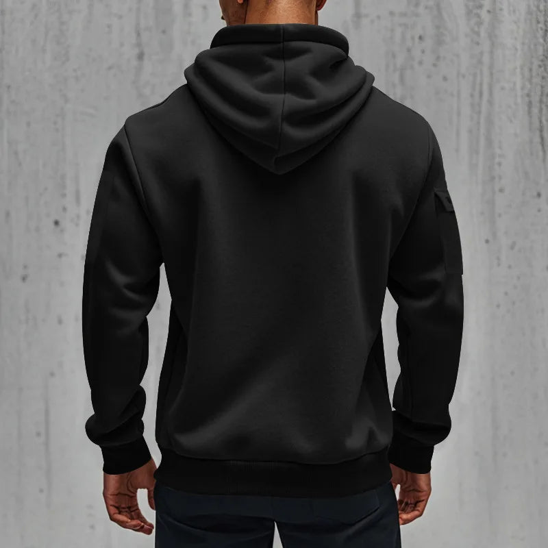 Men's Hooded Sweatshirts for Men Streetwear Autumn Winter Punk Style Tracksuit Sportswear Zip Up Hoodie Male