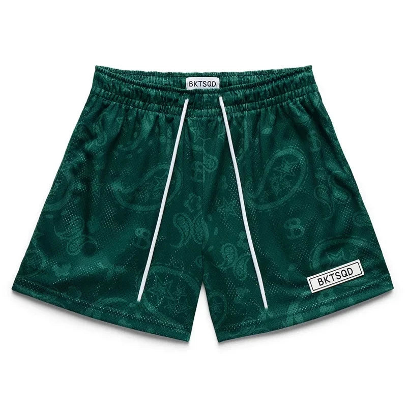 BKTSQD Men's Casual Sports shorts men mesh quick-dry Training fitness basketball beach pants men summer New loose running shorts