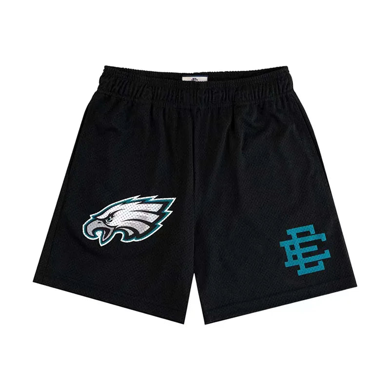 2025 New Summer EE ERIC EMANUEL Basic Mesh Short Classic Floral Printed Gym Shorts Men's Basketball Sports Casual