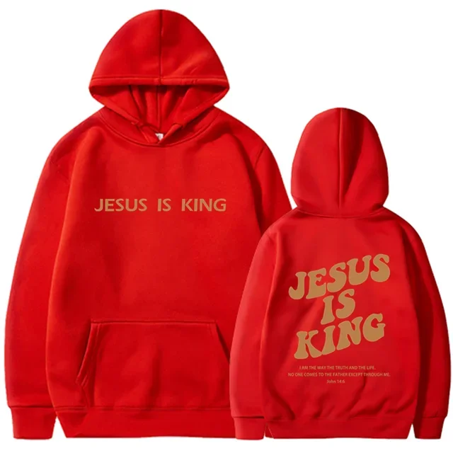 Jesus IS King Hoodie Sweatshirt Men's And Women's Harajuku Pullover Street Clothing High Quality Hot Selling Top 2024