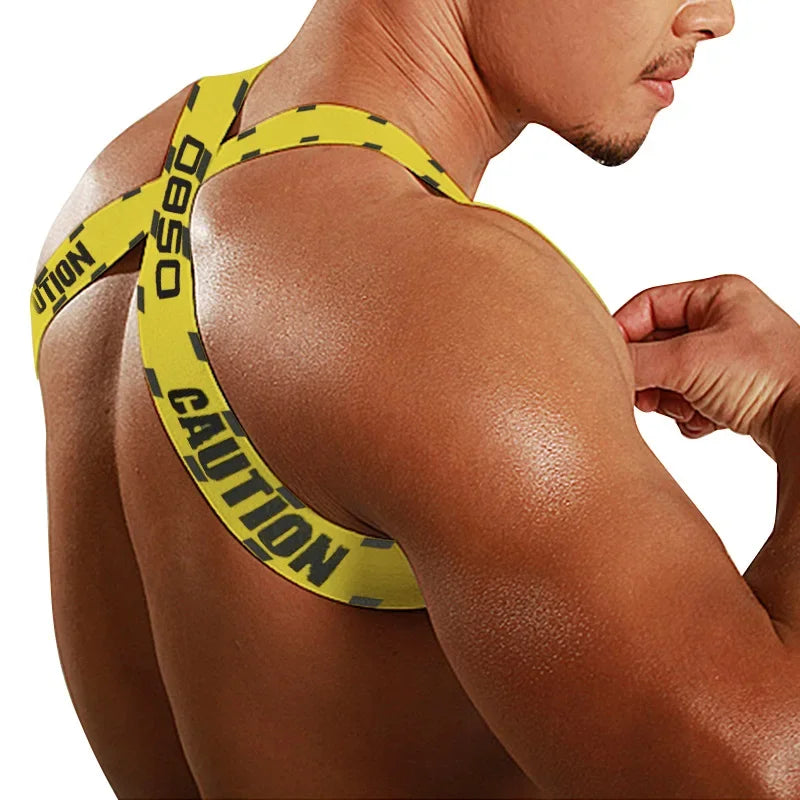 Men's Shoulder Straps Chest Bodybuilding Muscle Straps Party Trend, Stretch, Decorative Shoulder Straps