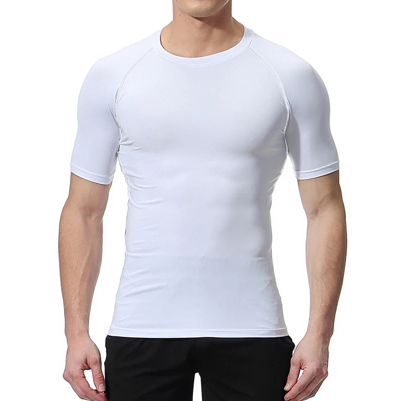 Bible Cross Print Compression Shirt for Men Christian Gym Workout Running T-Shirt Tees Athletic Quick Dry Undershirts Baselayers