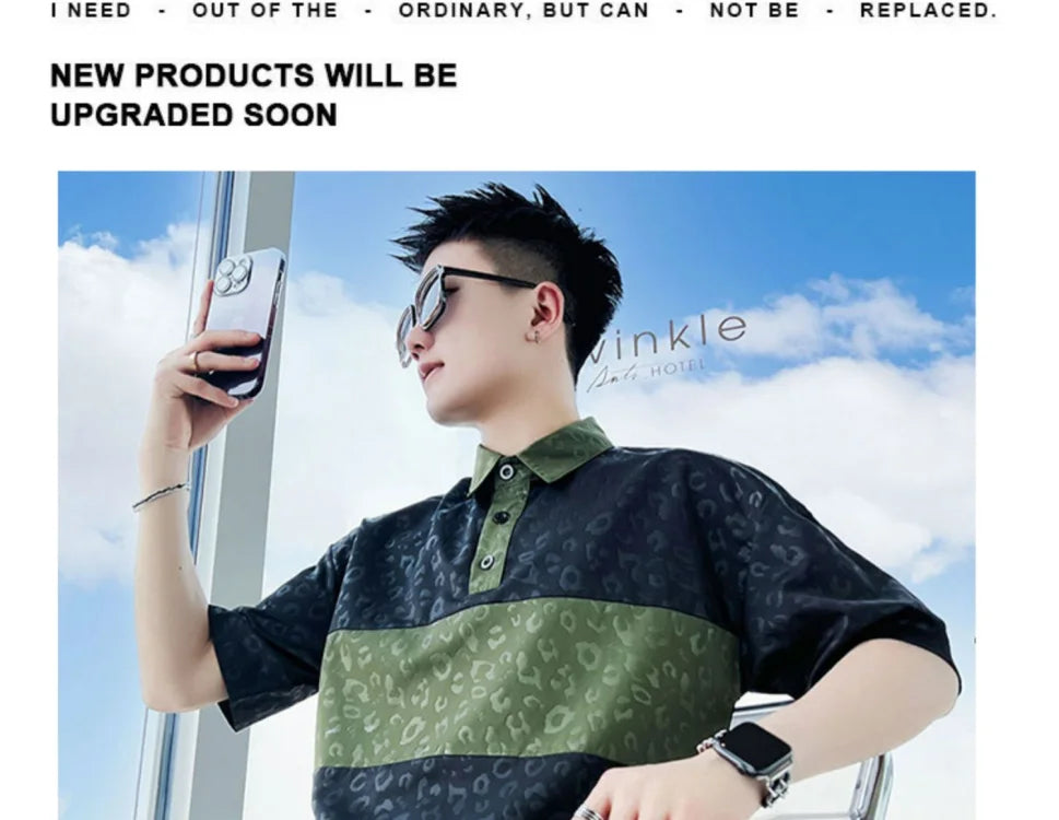 Summer Shirts for Men New 2025 Trendy Brand High-end Short-sleeve Stylish Tops