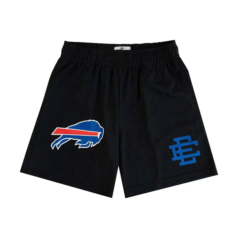 2025 New Summer EE ERIC EMANUEL Basic Mesh Short Classic Floral Printed Gym Shorts Men's Basketball Sports Casual