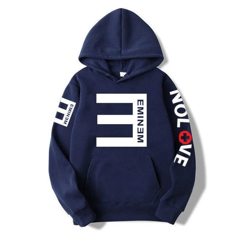 Rapper Eminem Music Album Hoodies World Tour Gift for Fan Graphic Hoodie Men Women Hip Hop Style Oversized Sweatshirt Streetwear