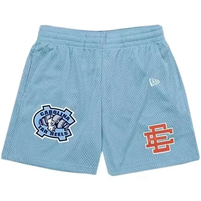 2025 New Summer EE ERIC EMANUEL Basic Mesh Short Classic Floral Printed Gym Shorts Men's Basketball Sports Casual