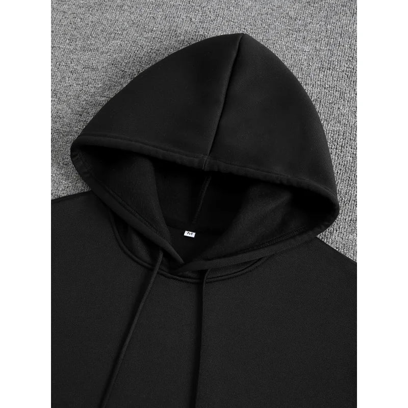 Men's hip-hop hooded sweatshirt font design printed hooded sweatshirt high-quality casual sweatshirt