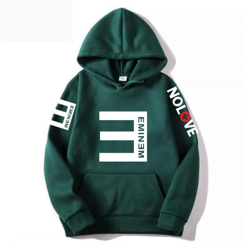 Rapper Eminem Music Album Hoodies World Tour Gift for Fan Graphic Hoodie Men Women Hip Hop Style Oversized Sweatshirt Streetwear