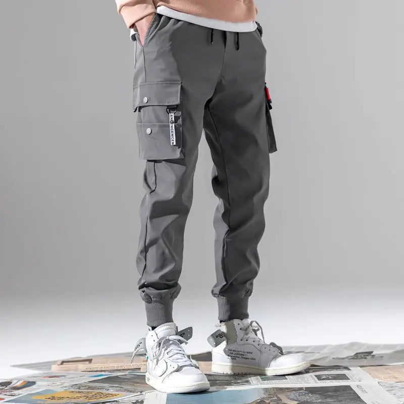 New Men's Cargo Pants, Thin Trousers, Comfortable and Breathable, Outdoor Casual, Wearable, Running, Cycling, Multi-pocket