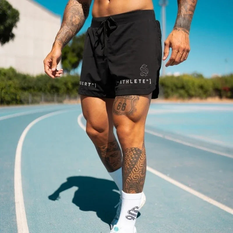 2025 summer Jogging Sweatpants men Running shorts Breathable Fitness sports Single layer Shorts Men Quick Dry Training Shorts