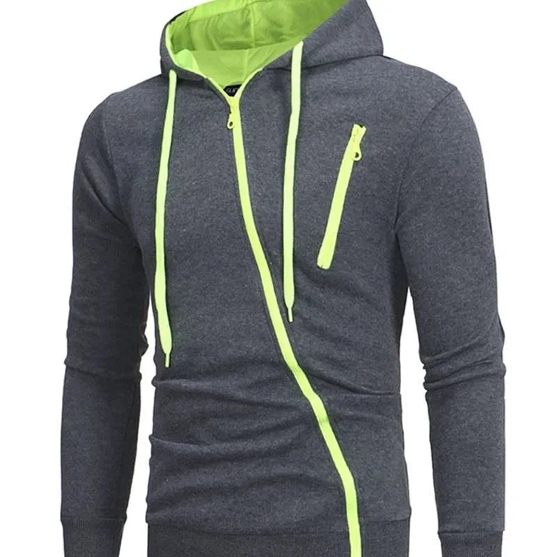 Mens Fashion Outwear Daily Casual Sports Hooded Jackets High Quality Personality Zipper Jackets