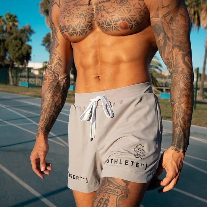 2025 summer Jogging Sweatpants men Running shorts Breathable Fitness sports Single layer Shorts Men Quick Dry Training Shorts