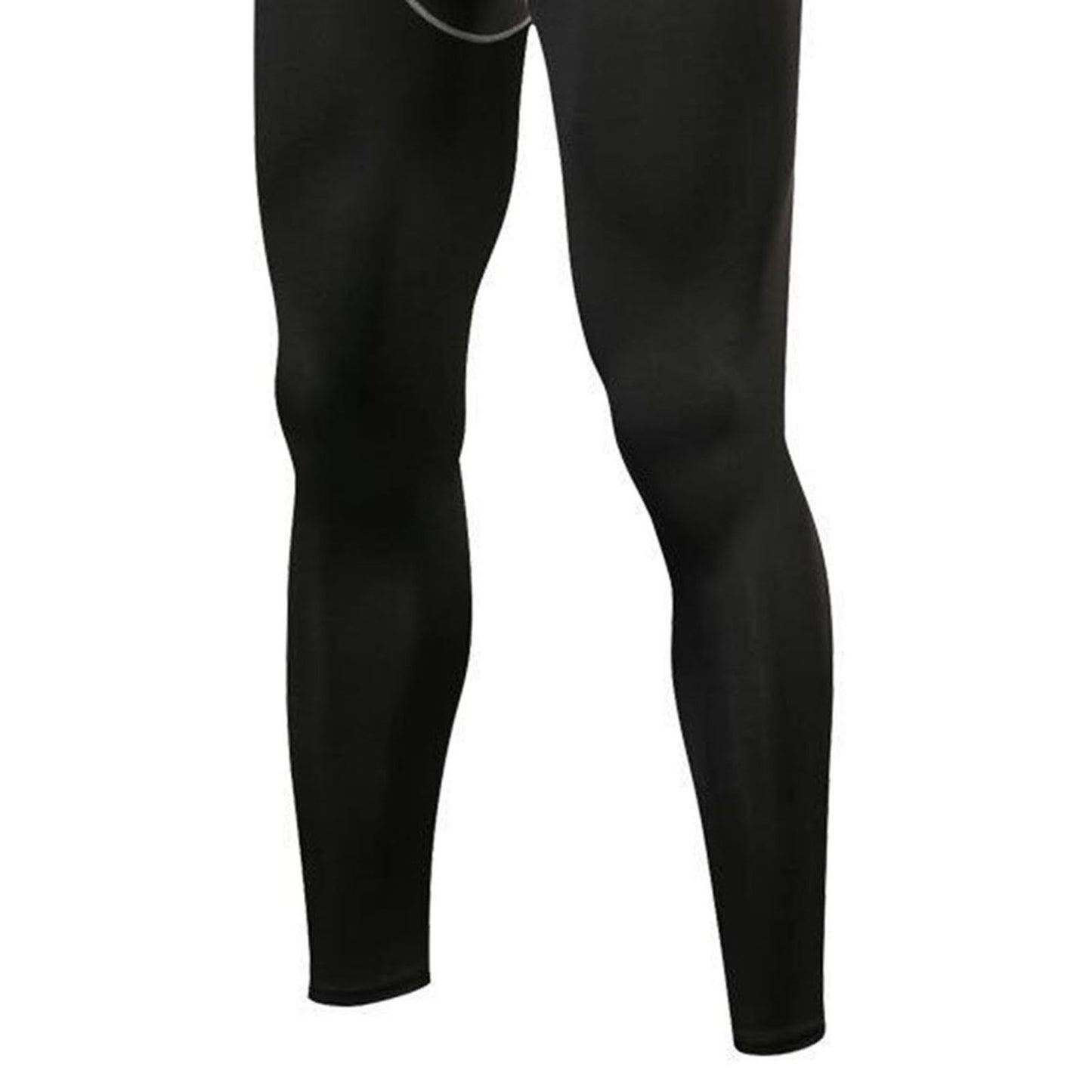 Men's Compression Pants Elastic Men Workout Leggings Fast Drying Athletic Workout Running Tights Grey Line XXL