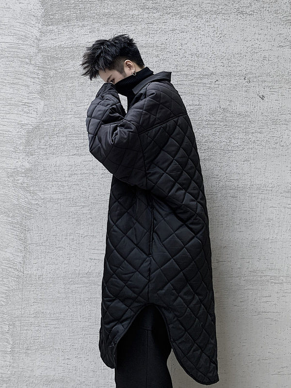 Niche Dark Loose-fitting Cotton Coat For Men