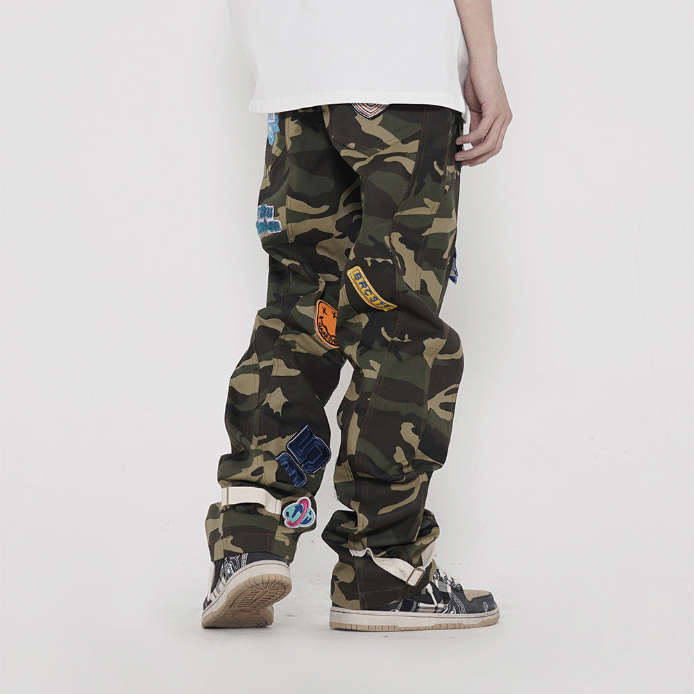 Men's Multi-pocket Camo Cargo Casual Pants