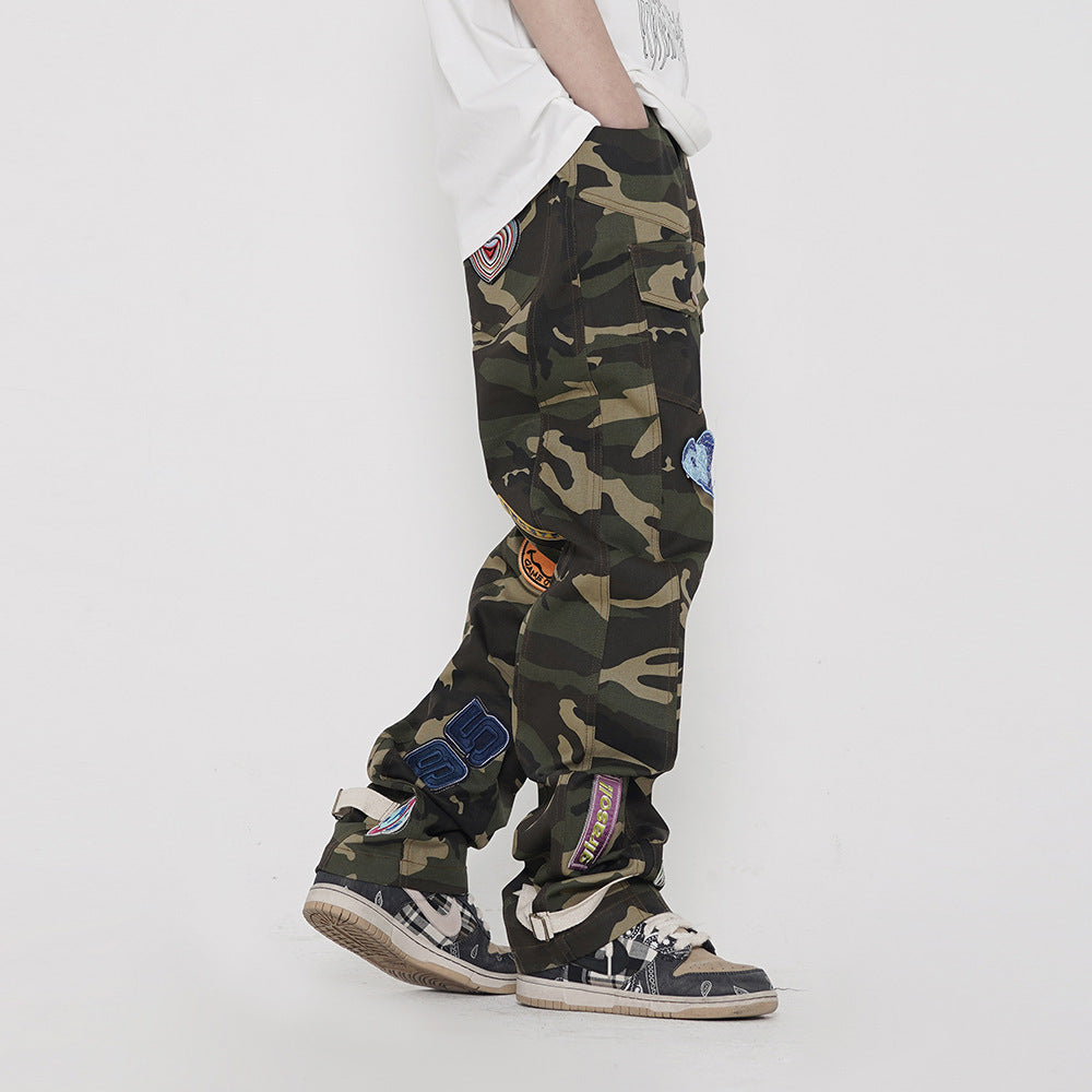 Men's Multi-pocket Camo Cargo Casual Pants