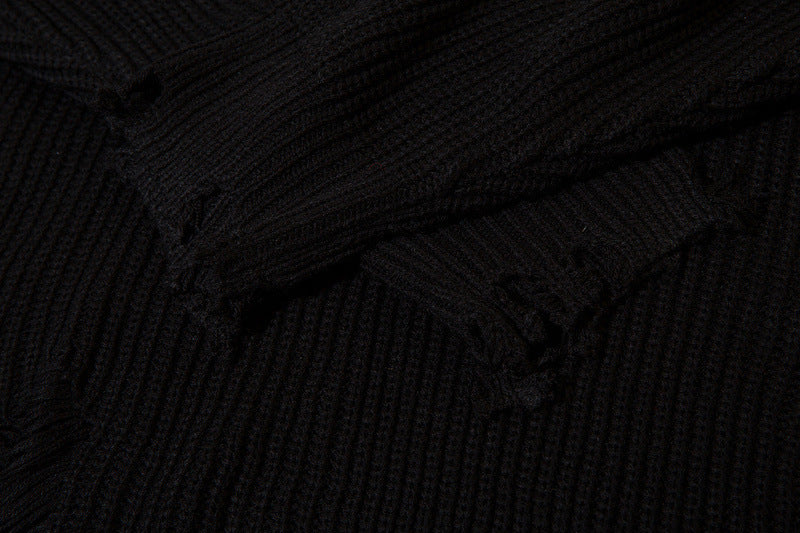 Retro Street Niche Tide Brand Dark Sweater