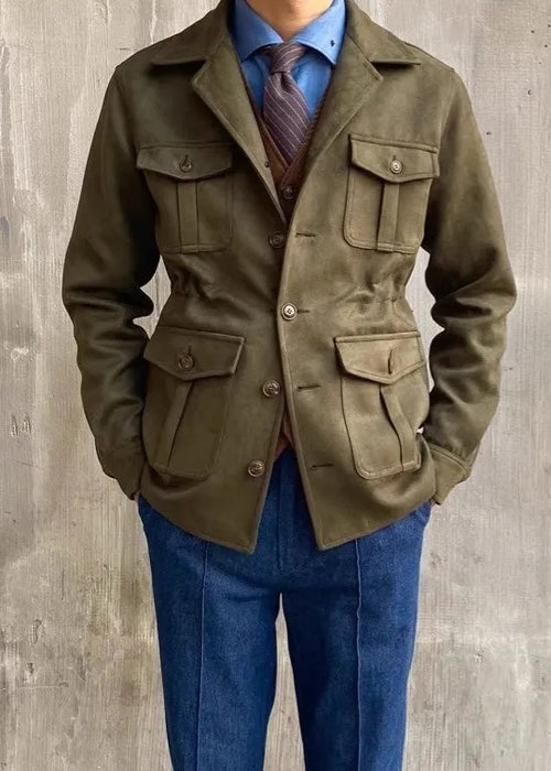 Japanese-style Retro Slim Jacket Men