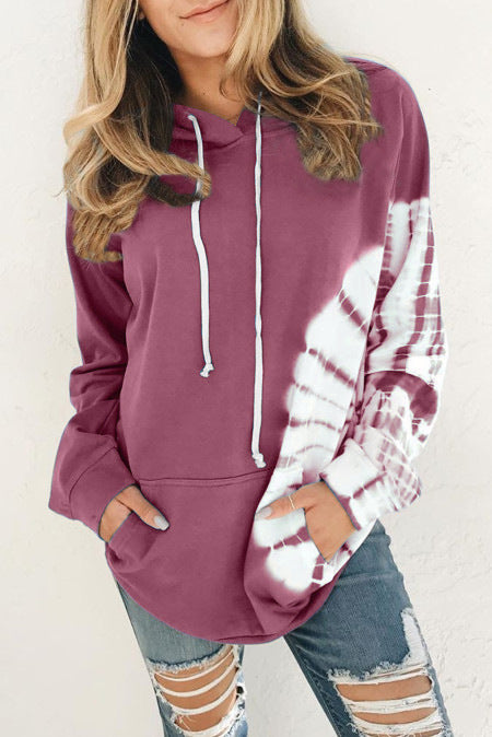 New Loose Long Sleeve Printed Hooded Sweatshirt