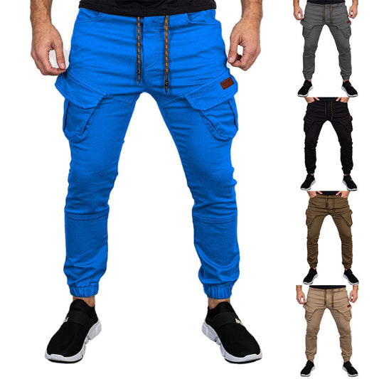 New Style Solid Color Casual Trousers Men's Footwear Overalls