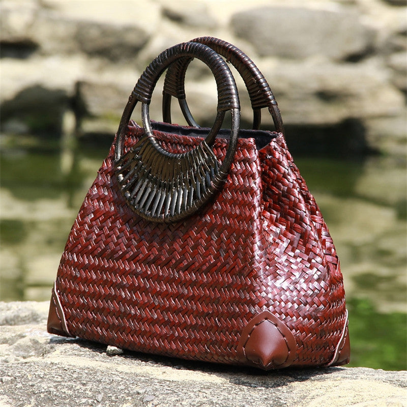 Straw bag women handbag