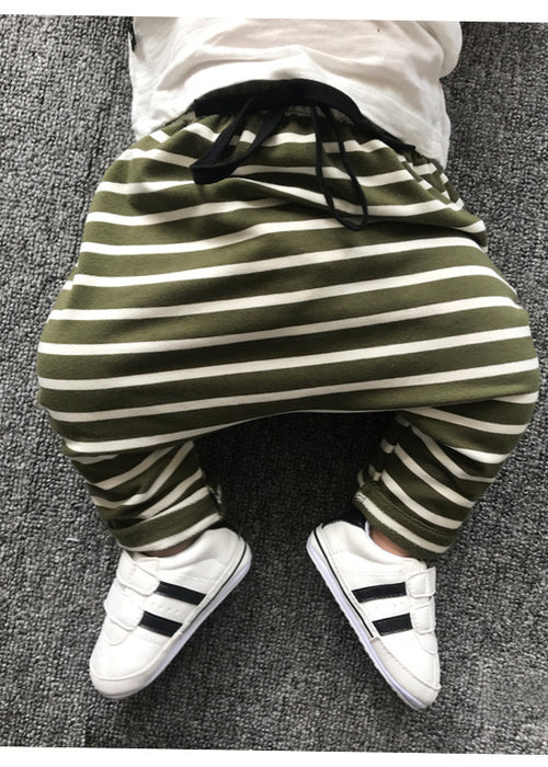 Striped harem pants