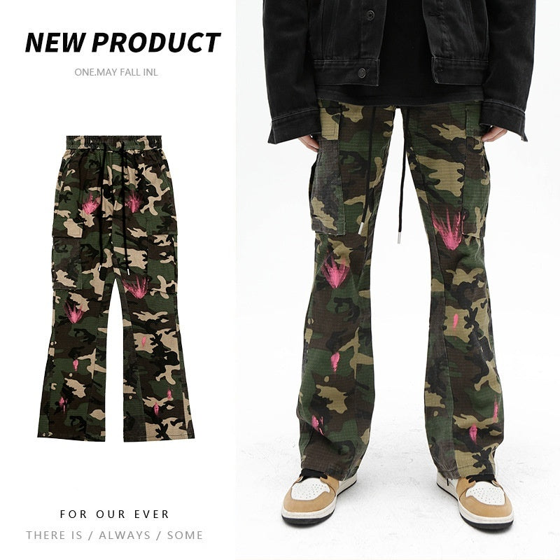 High Street Leisure Cargo Camouflage Pants Male