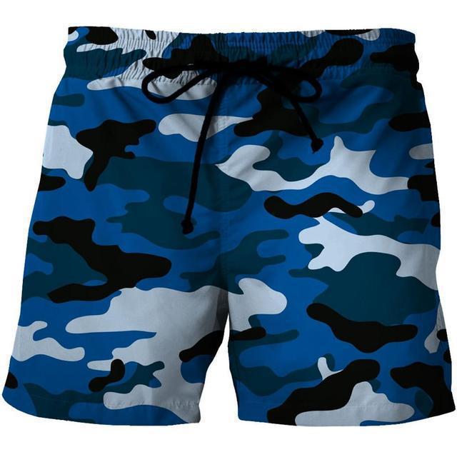 3D Digital Printing Plus Size Shorts Men