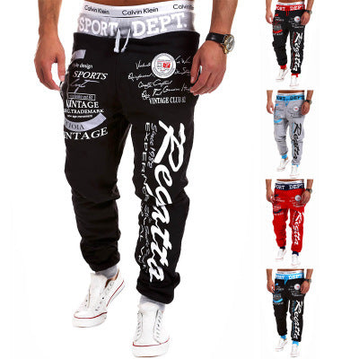 Drawstring loose track pants