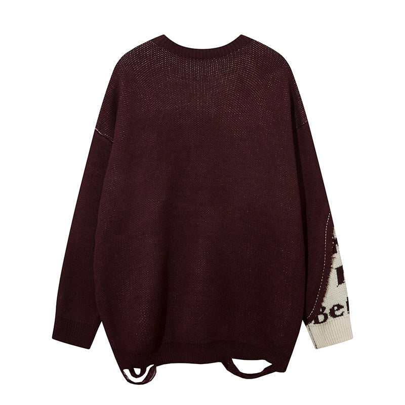 Niche Personality Idle Style Loose Knitwear Autumn And Winter