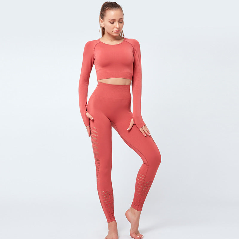 Peach hip high waist yoga pants