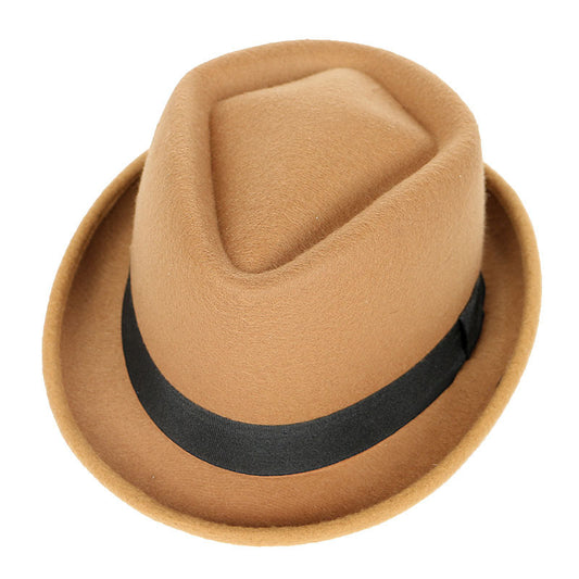 Men's Panama Jazz Hat In Autumn And Winter