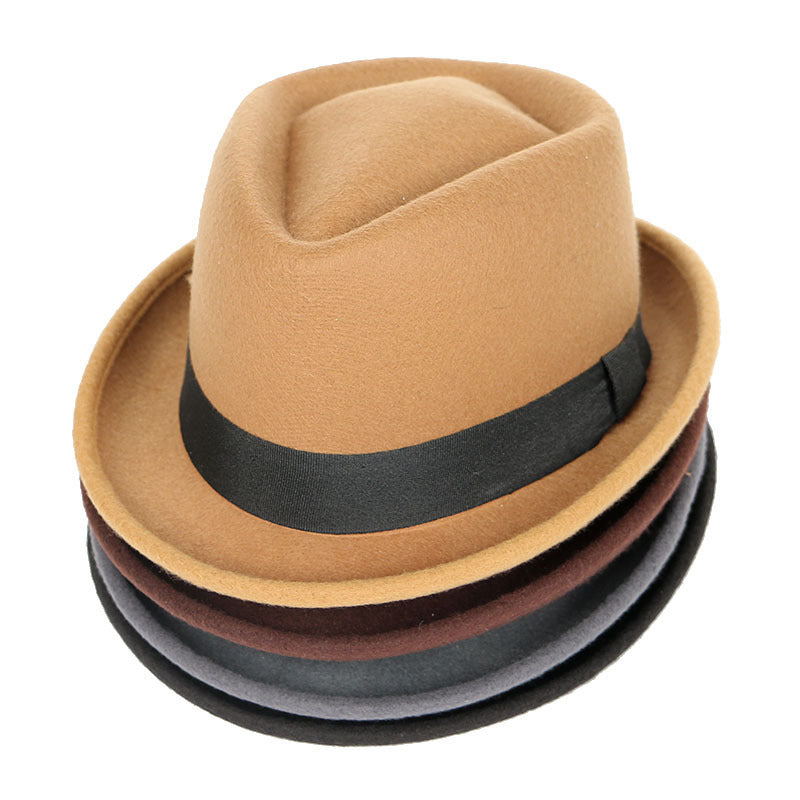 Men's Panama Jazz Hat In Autumn And Winter