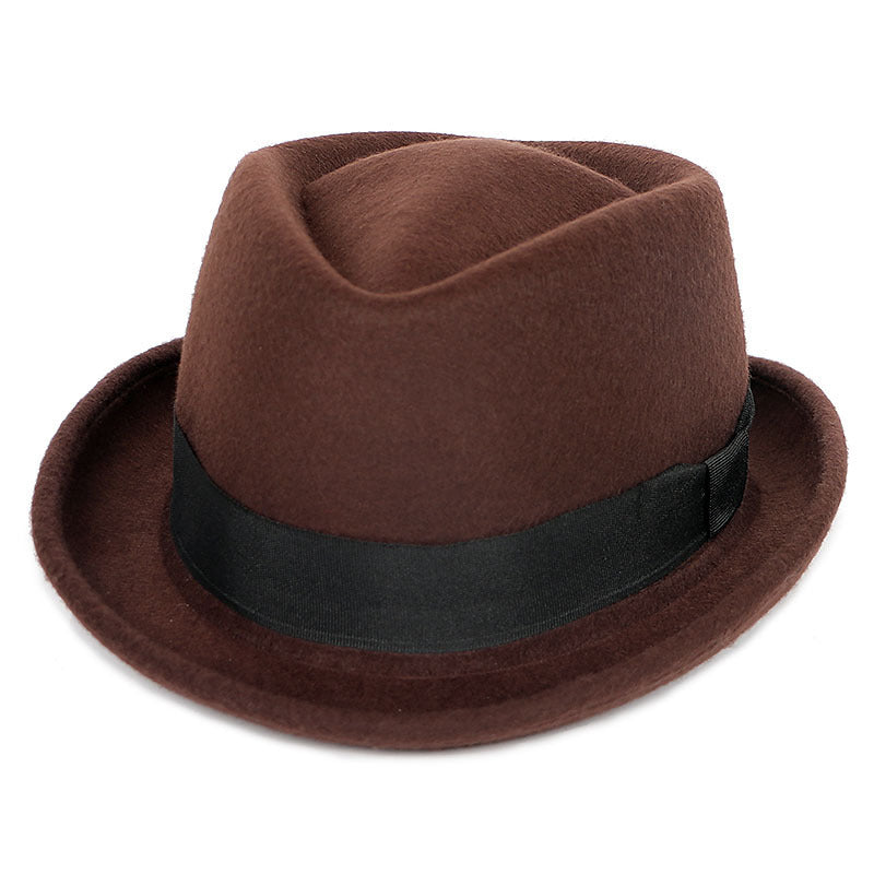 Men's Panama Jazz Hat In Autumn And Winter