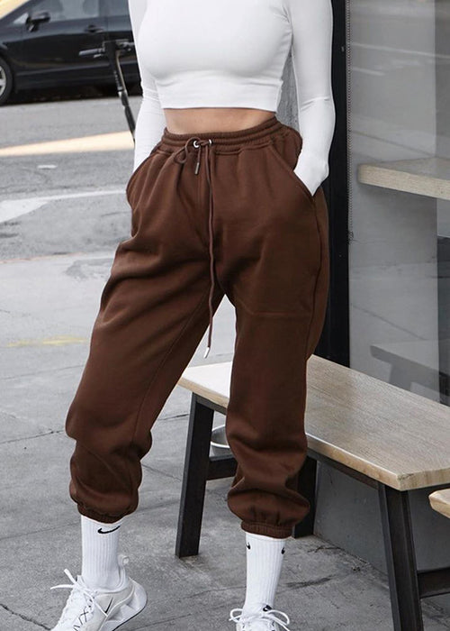 Drawstring Trousers Track Pants Casual Pants