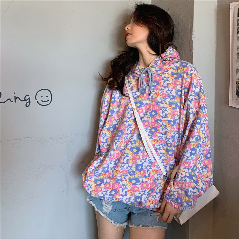 A Hoodie With Floral Embroidery