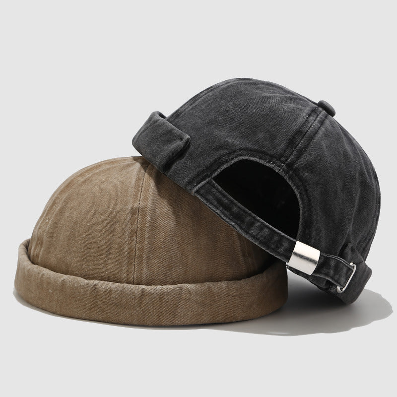 Outdoor Wild Retro Washed Melon Leather Hat