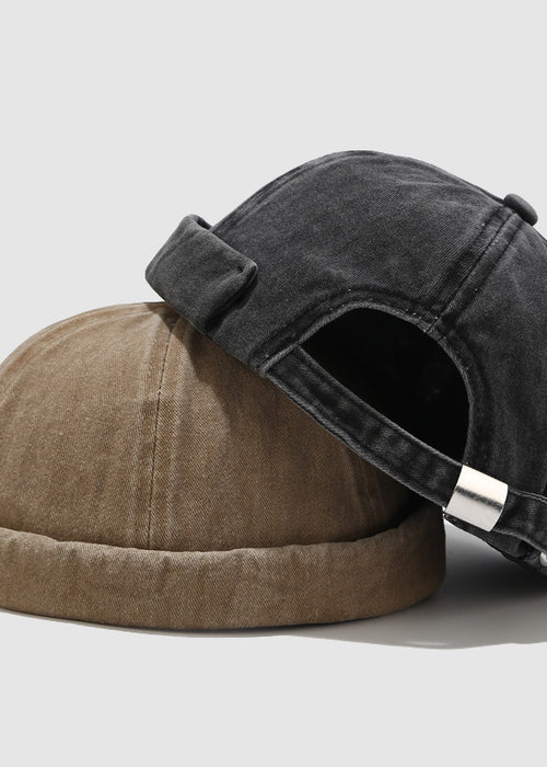 Outdoor Wild Retro Washed Melon Leather Hat