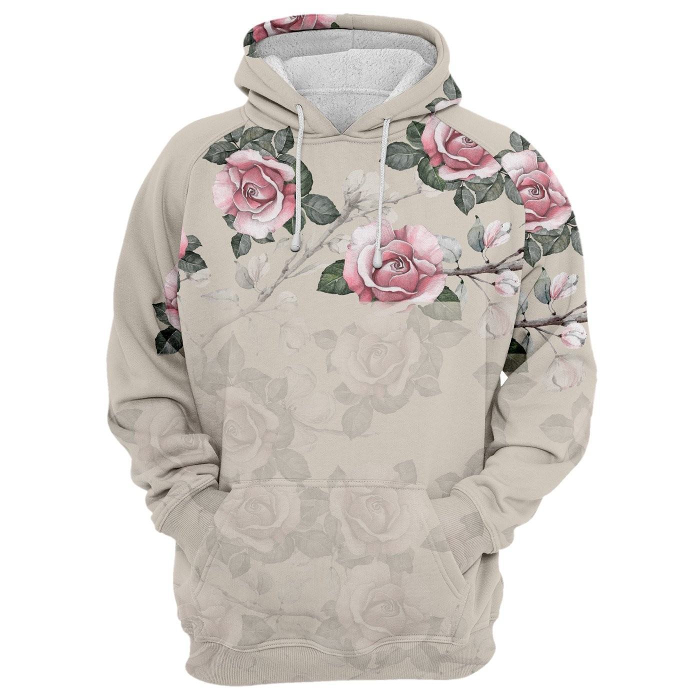 Digital Print Hooded Sweatshirt Loose Plus Size Baseball Uniform